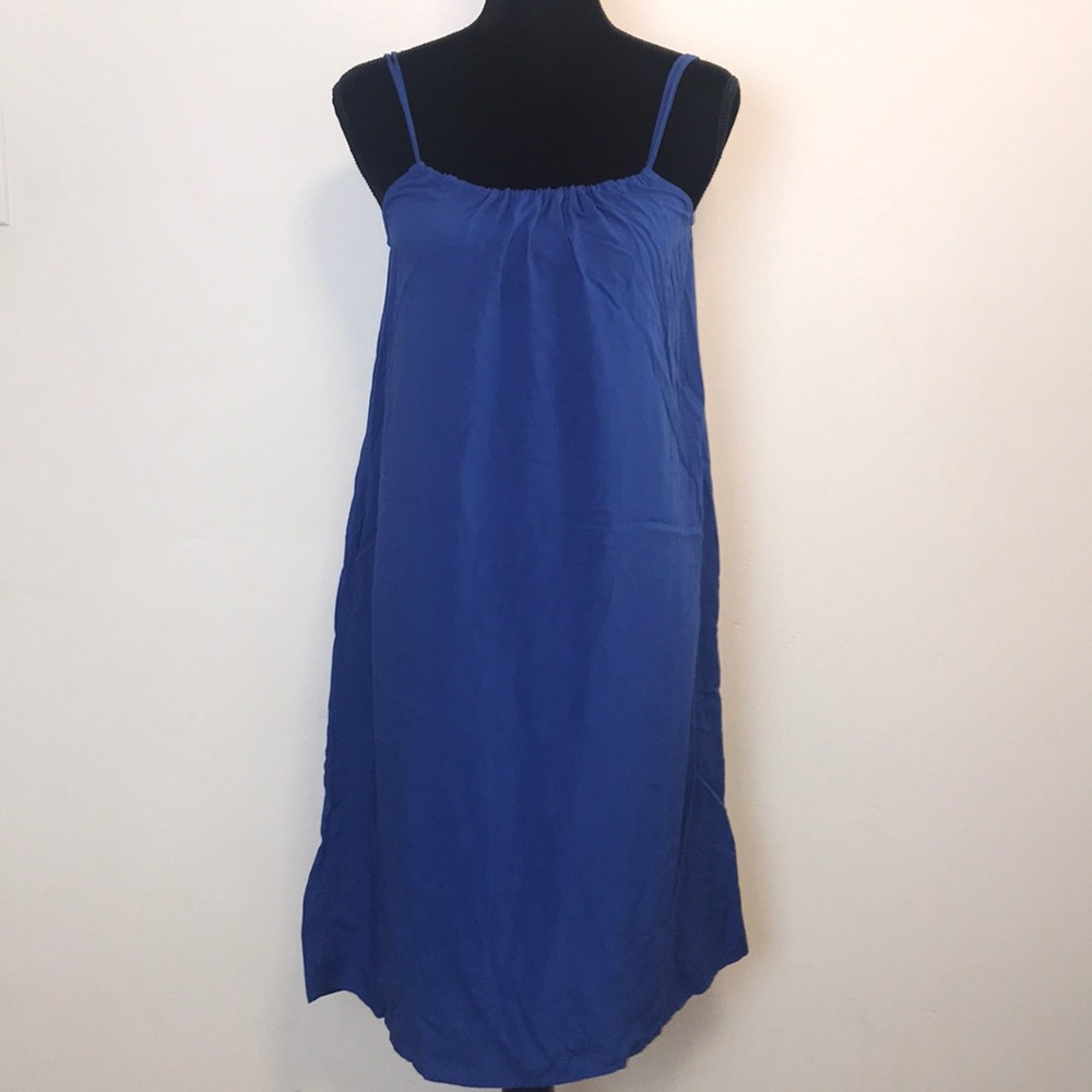 Elegant Tysa Blue Spaghetti Strap Dress